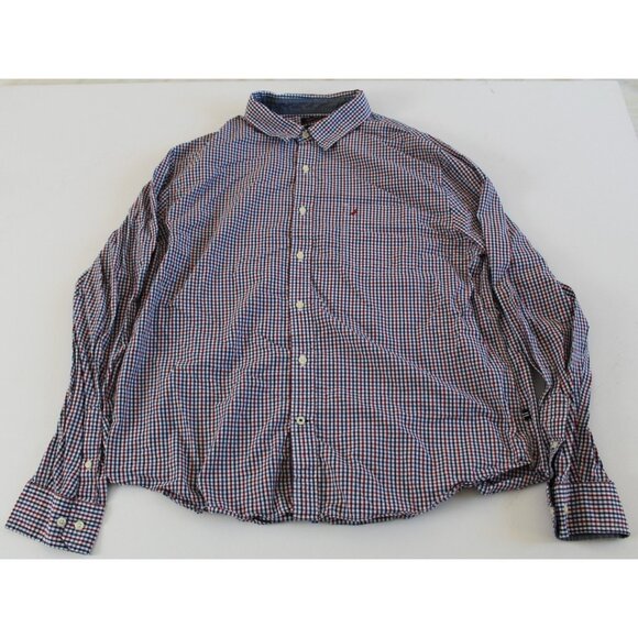 Nautica Men's Slim Fit Check Pattern Button Down Shirt Size XXL - Picture 1 of 4